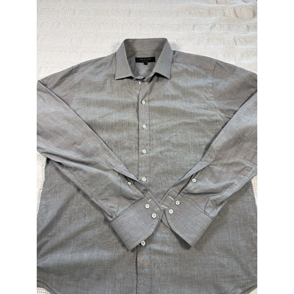 Rag & Bone Men’s Grey Dress Shirt 17 Corpcore